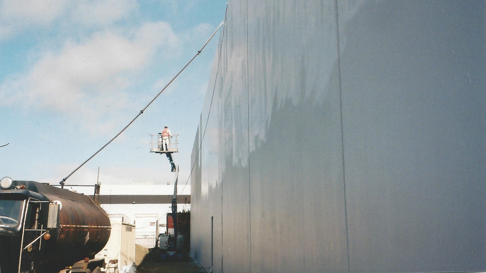 Chins Import exterior warehouse painting
