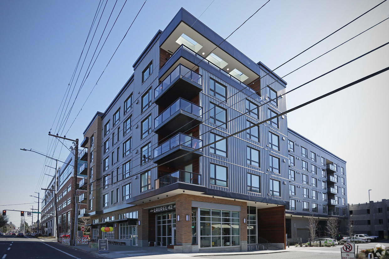 Modern downtown office building