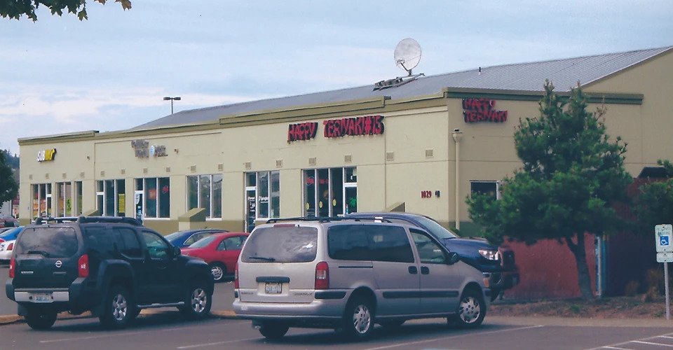 Olympic Gateway Shopping Center exterior painting